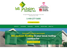 Tablet Screenshot of billjacksonroofing.com